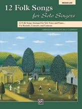 12 Folk Songs for Solo Singers Vocal Solo & Collections sheet music cover Thumbnail